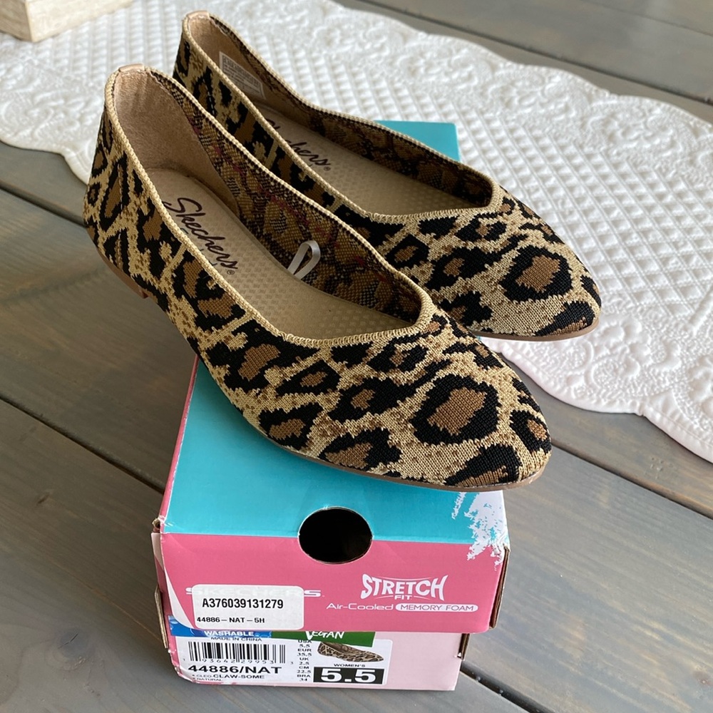 Skechers Leopard Print Flats